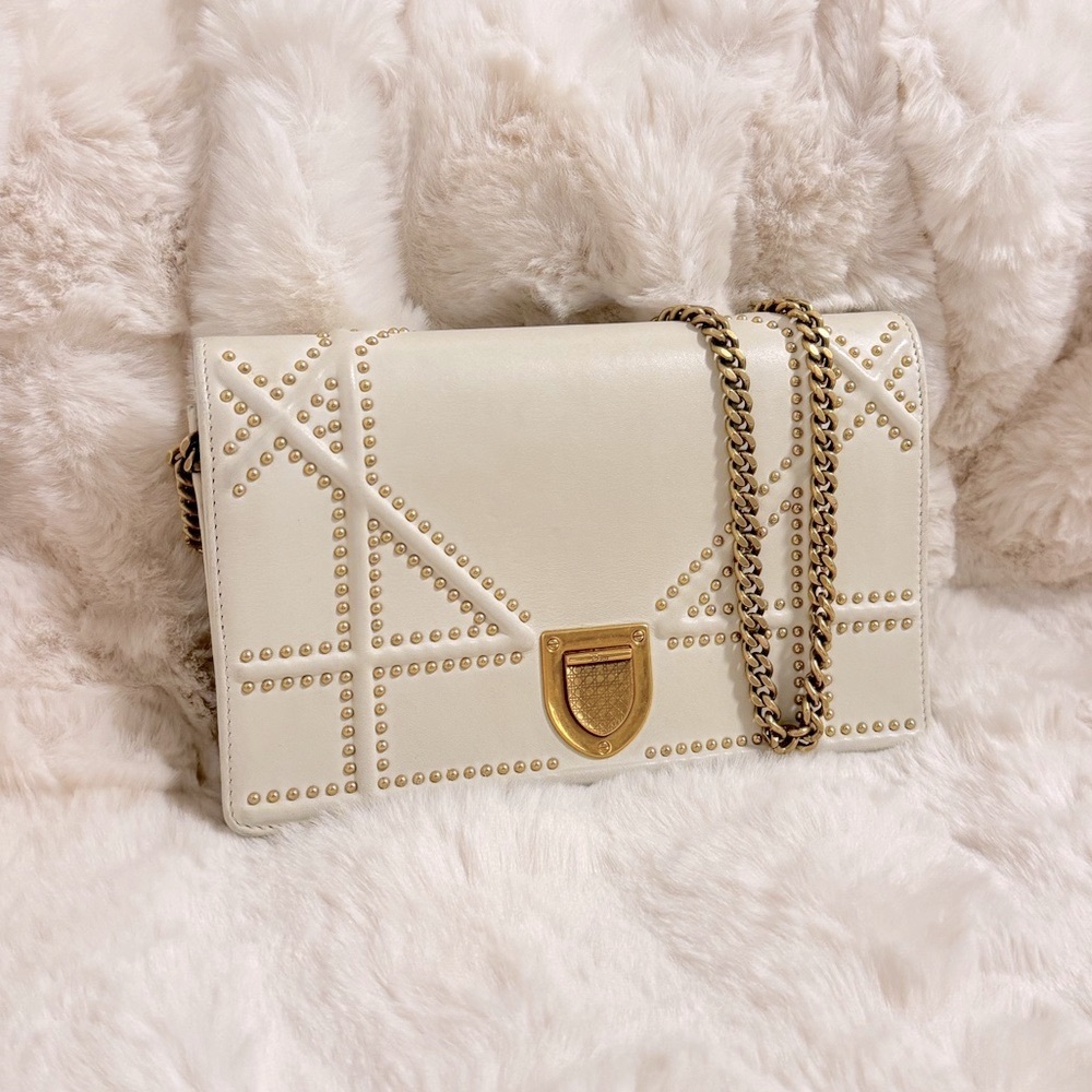 Dior Cannage Diorama Chain Shoulder Bag
